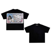 Hearujoy Fashion street brand printed short sleeve T-shirt Women clothing y2k top Retro trend Harajuku style pure cotton oversized shirt